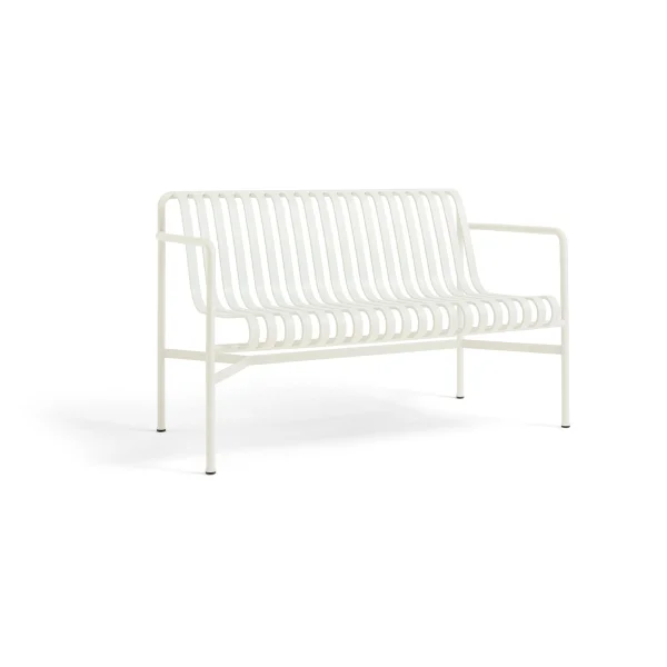 HAY Banc Palissade Dining avec accoudoirs Cream white