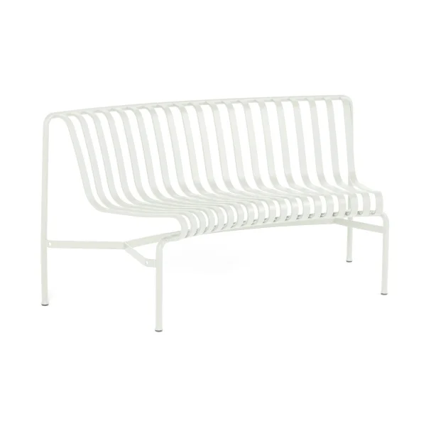 HAY Banc Palissade Dining Park avec dossier incurvé Cream white