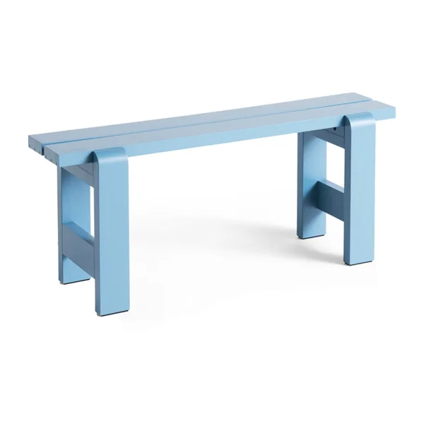 HAY Banc Weekday 111x23 cm pin laqué Azure blue