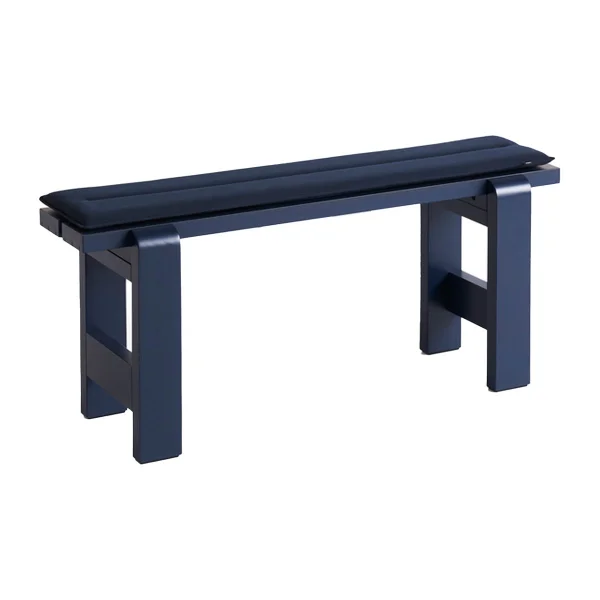 HAY Banc Weekday 111x23 cm pin laqué Steel blue