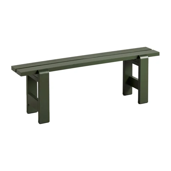 HAY Banc Weekday 140x23 cm pin laqué Olive