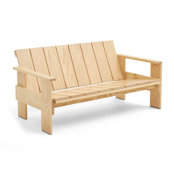 HAY Canapé Crate Lounge en pin laqué Transparent
