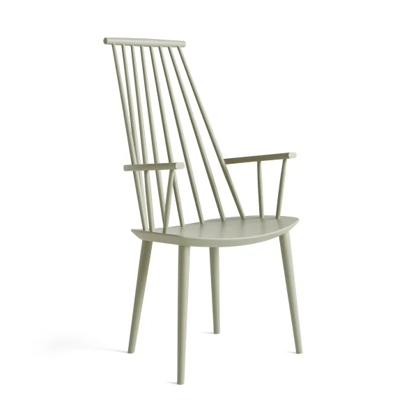 HAY Chaise à accoudoirs J110 Bouleau Sage laqué