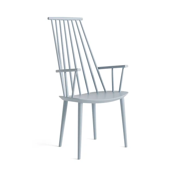 HAY Chaise à accoudoirs J110 Bouleau Slate blue laqué
