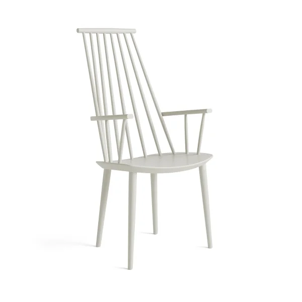 HAY Chaise à accoudoirs J110 Bouleau Warm grey laqué