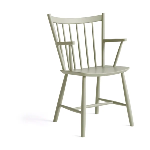 HAY Chaise à accoudoirs J42 Warm grey laqué hêtre