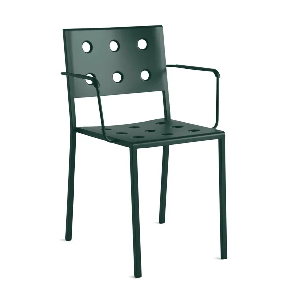 HAY Chaise Balcony Dining Armchair Dark forest