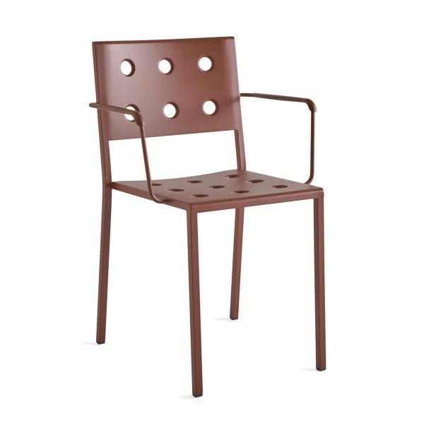HAY Chaise Balcony Dining Armchair Iron red