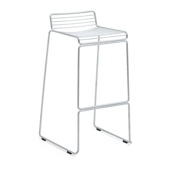 HAY Chaise de bar Hee High 75 cm Galvanized