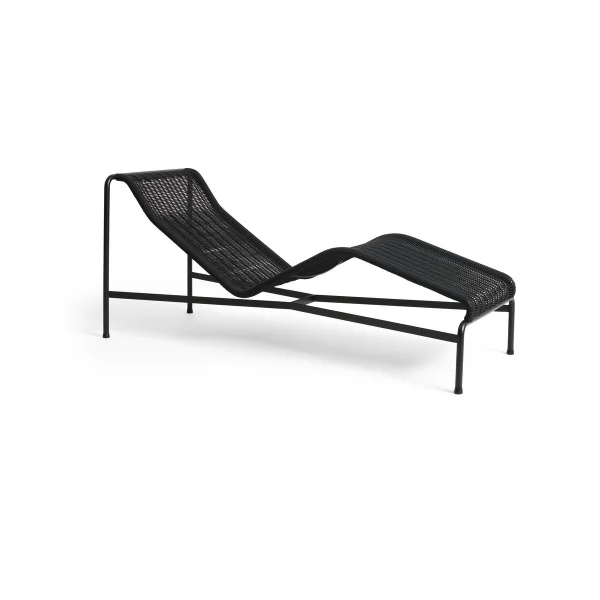 HAY Chaise longue Palissade Cord Anthracite