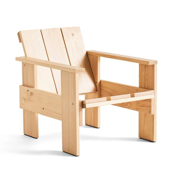 HAY Chaise lounge Crate en pin laqué Natural