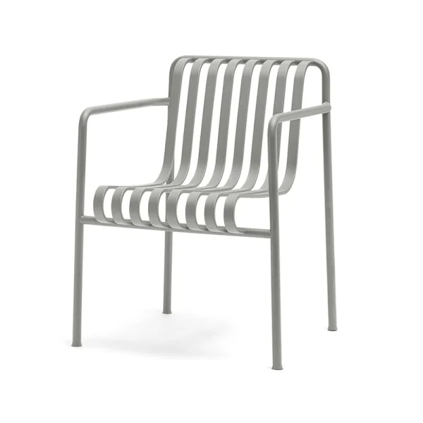 HAY Chaise Palissade Dining avec accoudoirs Sky grey