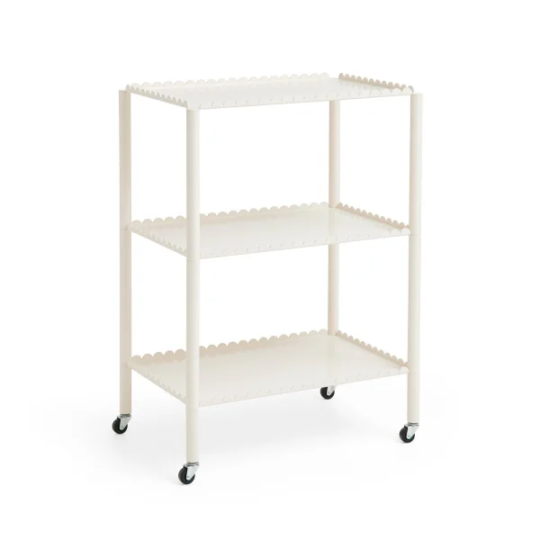 HAY Chariot de service Arcs Trolley High Eggshell