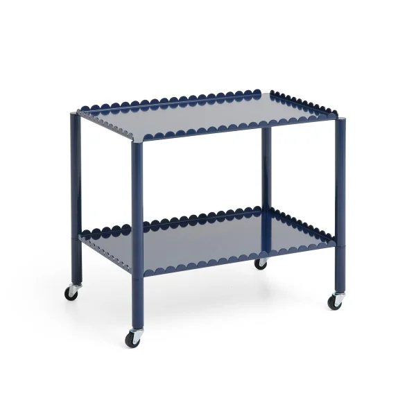 HAY Chariot de service Arcs Trolley Low Steel blue