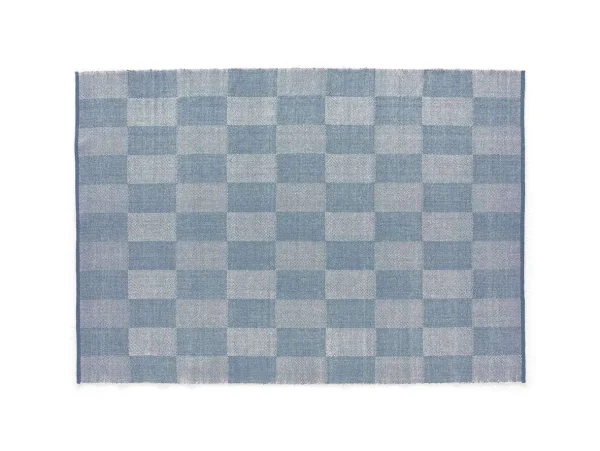 HAY - Check Rug Small Check 170x240 Light Blue