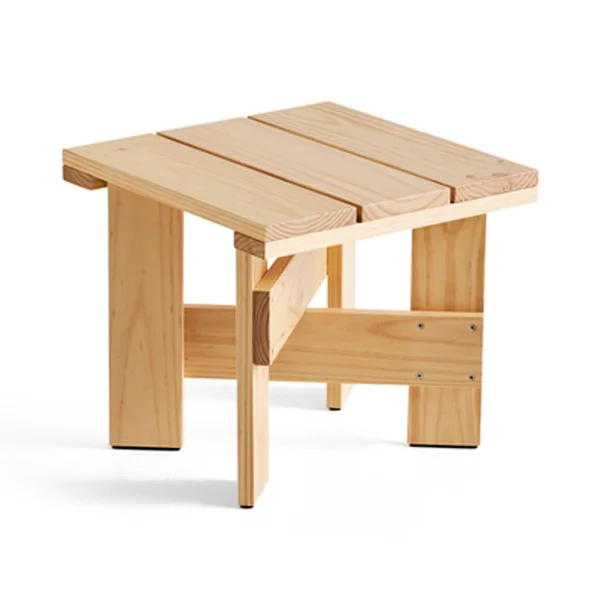 HAY Crate Low Table 45x45x40 cm pin laqué Water-based lacquered pinewood