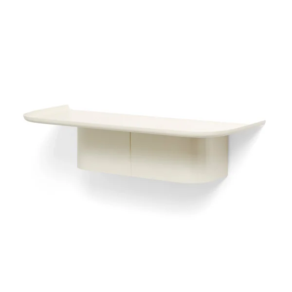 HAY Étagère murale Korpus 4 hook M Cream