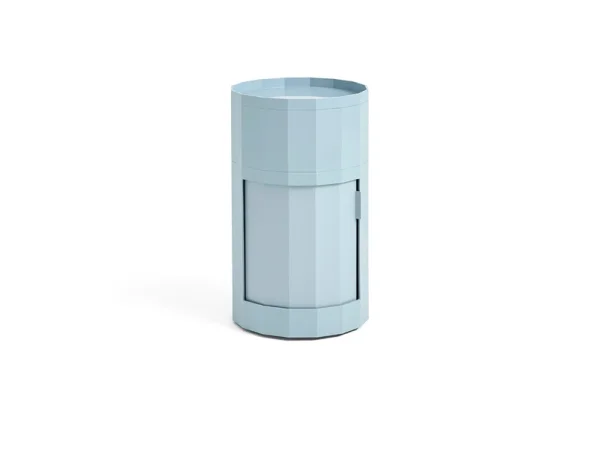 HAY - Facet Table D'appoint incl. Feet & Castors High Misty Blue