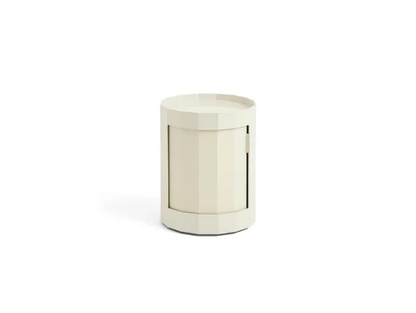 HAY - Facet Table D'appoint incl. Feet & Castors Low Eggshell