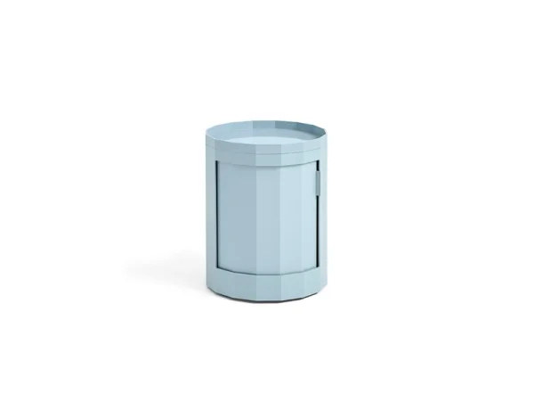 HAY - Facet Table D'appoint incl. Feet & Castors Low Misty Blue
