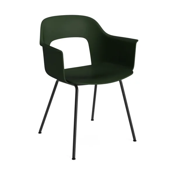 HAY Fauteuil Layout Armchair 211 Bottle green acier noirci