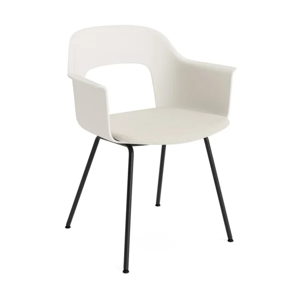 HAY Fauteuil Layout Armchair 213 Mode 011 Cream white acier noirci