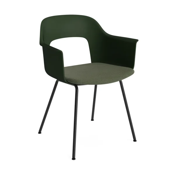 HAY Fauteuil Layout Armchair 213 Mode 072 Bottle green acier noirci