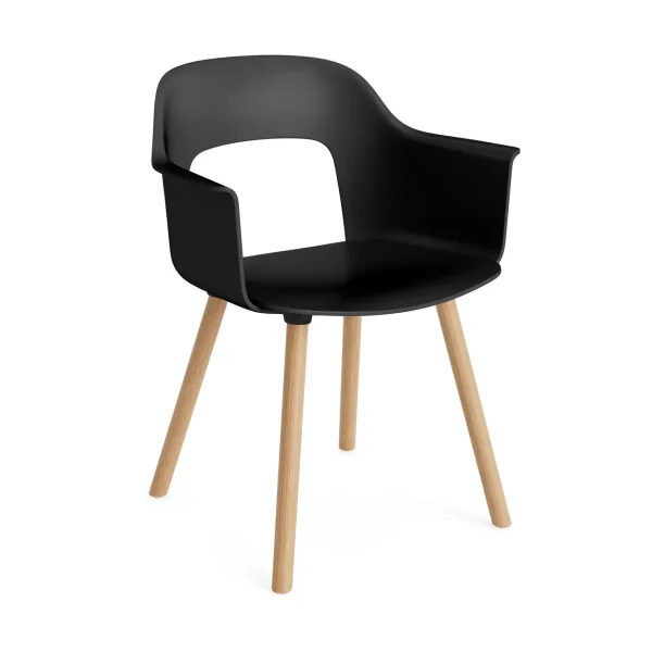 HAY Fauteuil Layout Armchair 221 Black chêne laqué