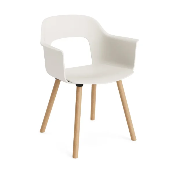 HAY Fauteuil Layout Armchair 221 Cream white chêne laqué