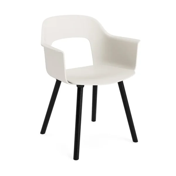 HAY Fauteuil Layout Armchair 221 Cream white chêne noirci