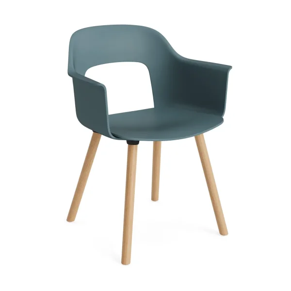 HAY Fauteuil Layout Armchair 221 Ocean chêne laqué