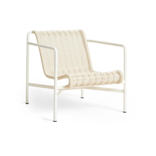 HAY Fauteuil lounge bas Palissade Cord Cream white