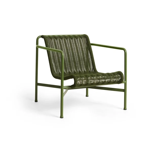 HAY Fauteuil lounge bas Palissade Cord Olive