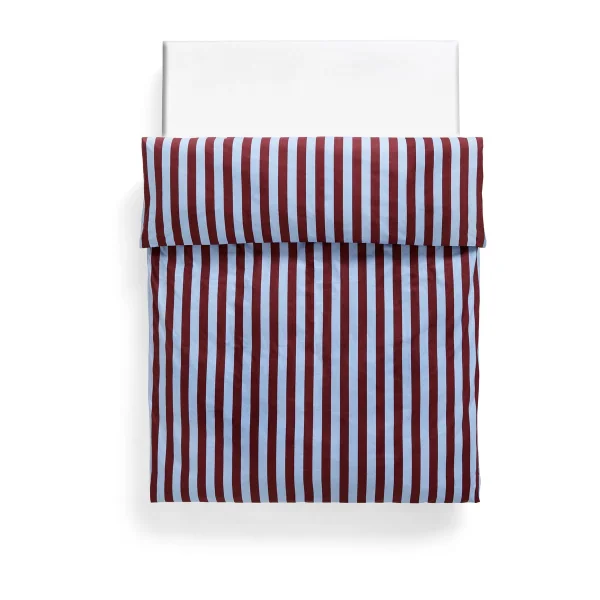 HAY Housse de couette Été 150x210 cm Bordeaux - Bleu ciel