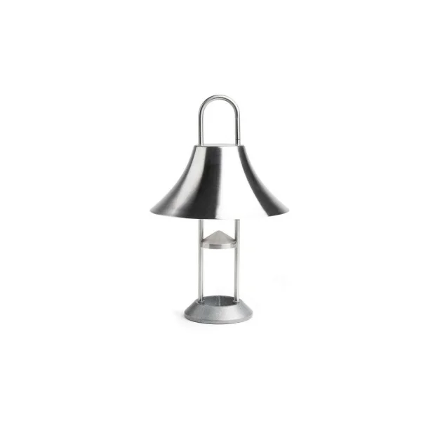 HAY - Mousqueton Portable Lampe de Table Brushed Stainless Steel