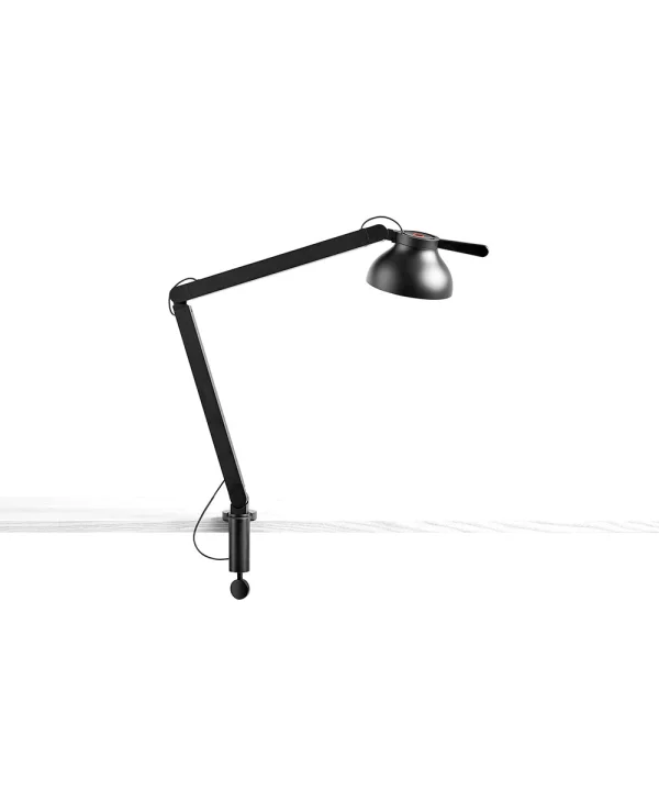 HAY - PC Lampe de table 1 bras avec pince Soft Black