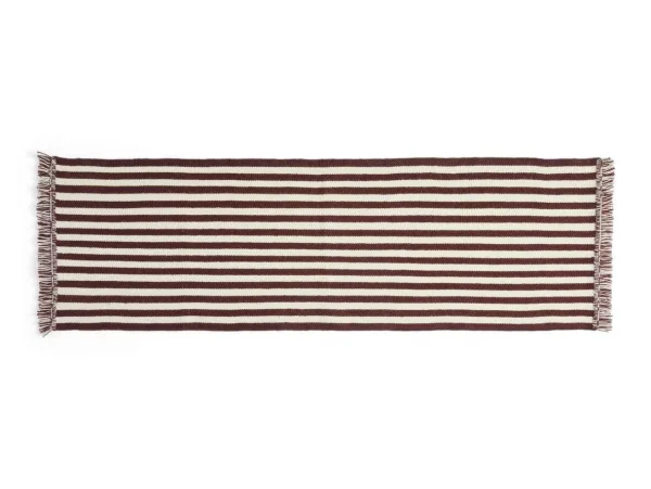 HAY - Stripes and Stripes Wool Rug 200x60 Cream