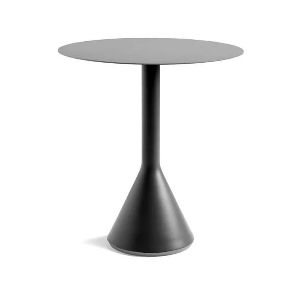 HAY Table à café ronde Palissade Cone anthracite, ø70