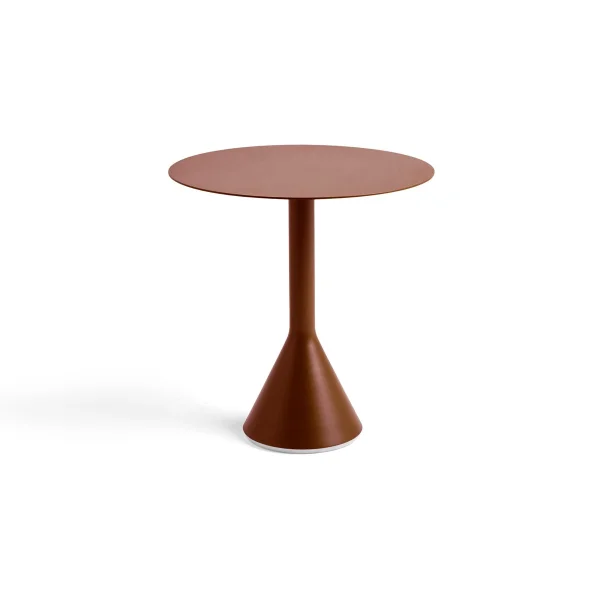 HAY Table à café ronde Palissade Cone Iron red, Ø70 cm