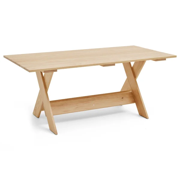 HAY Table à manger Crate Dining Table 180x89,5 cm pin laqué Transparent
