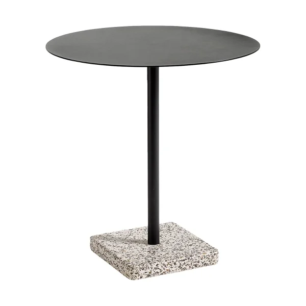 HAY Table à manger Terrazzo Ø70 cm Grey terrazzo-anthracite