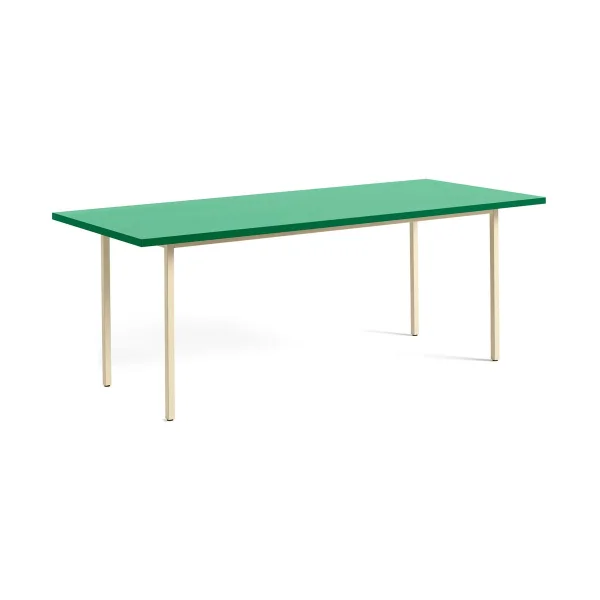 HAY Table à manger Two-Colour 90x200 cm Ivory-green mint