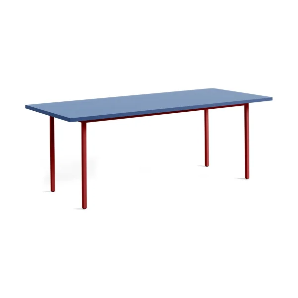 HAY Table à manger Two-Colour 90x200 cm Maroon red-blue