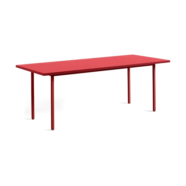 HAY Table à manger Two-Colour 90x200 cm Maroon red-red