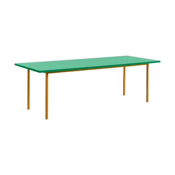 HAY Table à manger Two-Colour 90x240 cm Ochre-green mint