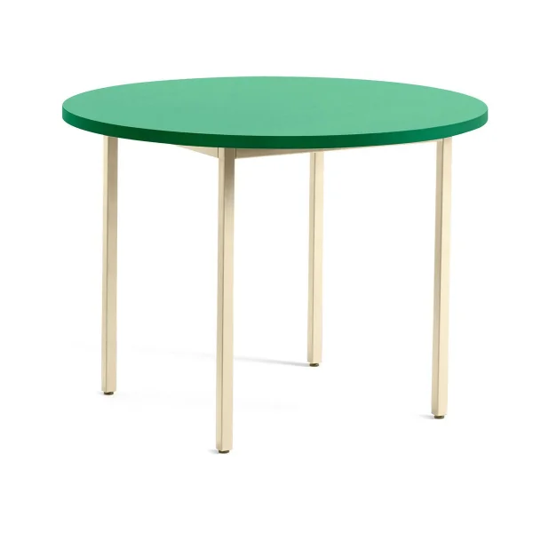 HAY Table à manger Two-Colour Ø105 cm Ivory-green mint