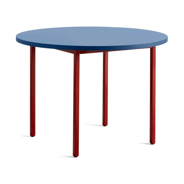 HAY Table à manger Two-Colour Ø105 cm Maroon red-blue