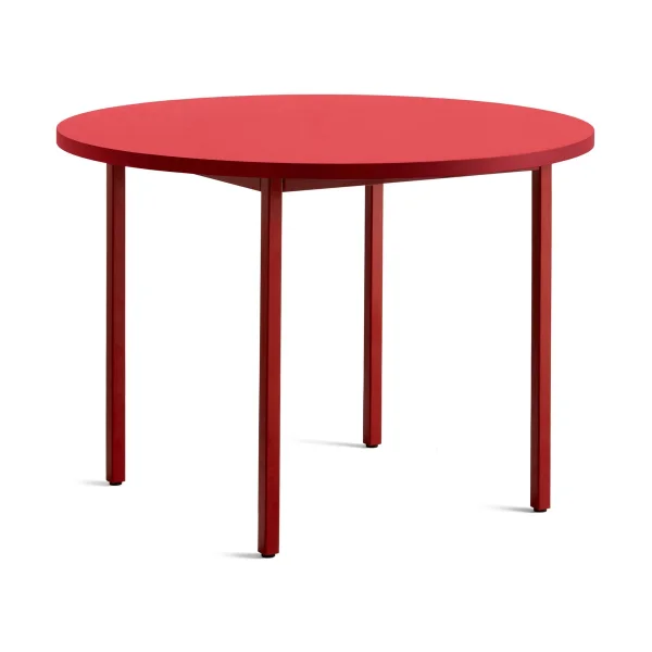 HAY Table à manger Two-Colour Ø105 cm Maroon red-red