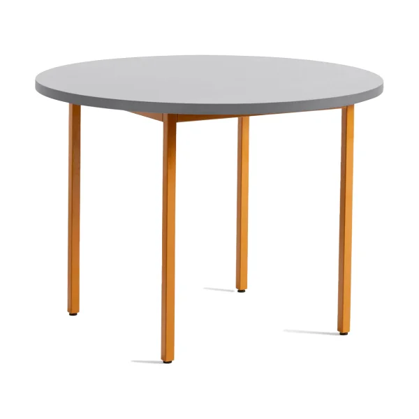 HAY Table à manger Two-Colour Ø105 cm Ochre-light grey