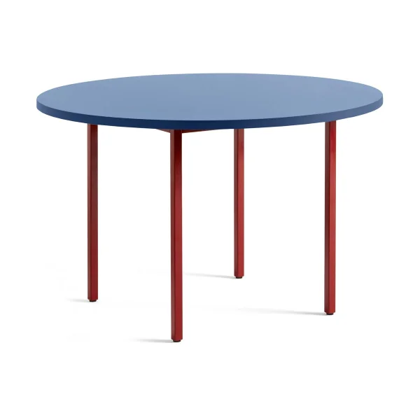 HAY Table à manger Two-Colour Ø120 cm Maroon red-blue